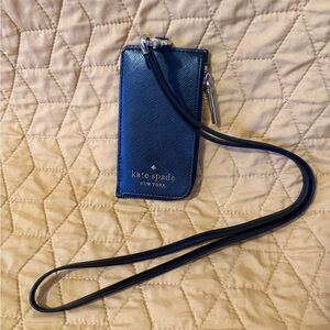 Kate Spade Black ID Lanyard